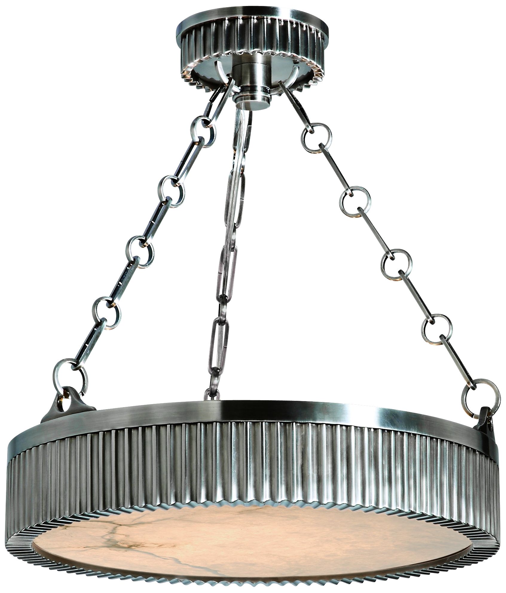 Hudson Valley Lynden 16" Wide Antique Nickel Pendant Light T2165