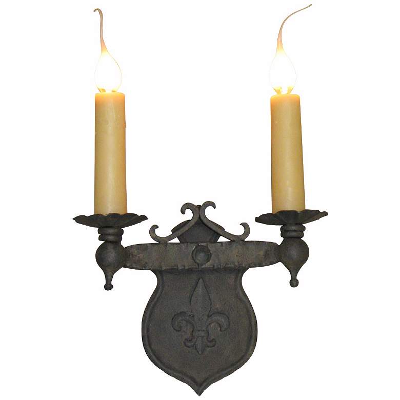 Laura Lee Shield 2-Light 10&quot; Wide Wall Sconce