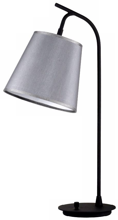 Lights Up! Platinum Silk Glow Shade Walker Table Lamp