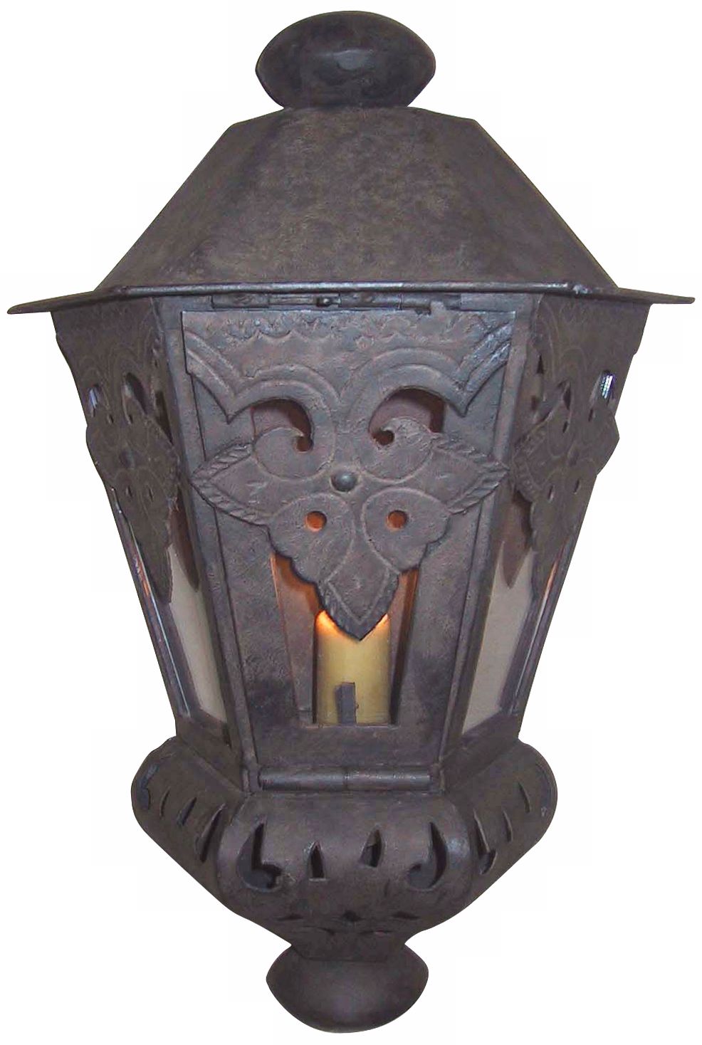 Laura Lee Morocco Large 18 1/2" H Half Wall Outdoor Lantern