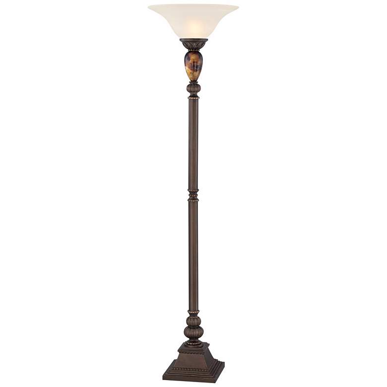 Kathy Ireland Mulholland 72&quot; High Torchiere Floor Lamp