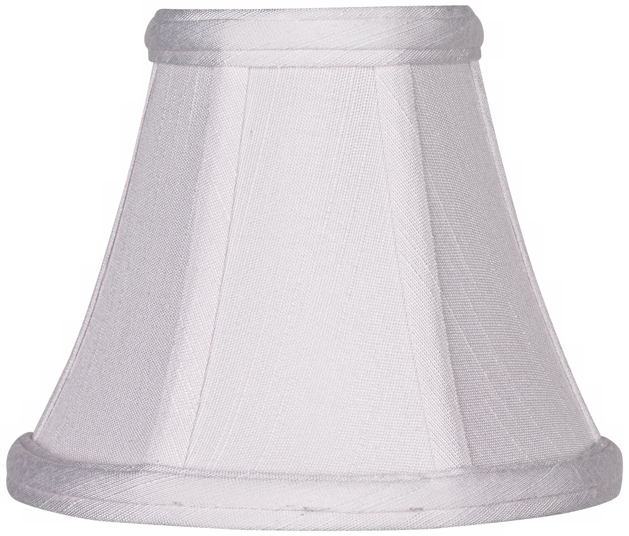 Imperial White Fabric Lamp Shade 3x6x5 (Clip-On)