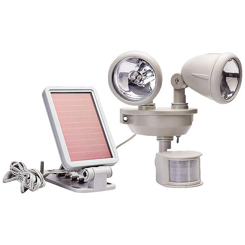 Solar Dual Head LED Motion-Activated Security Spotlight