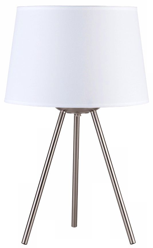 small white table lamp