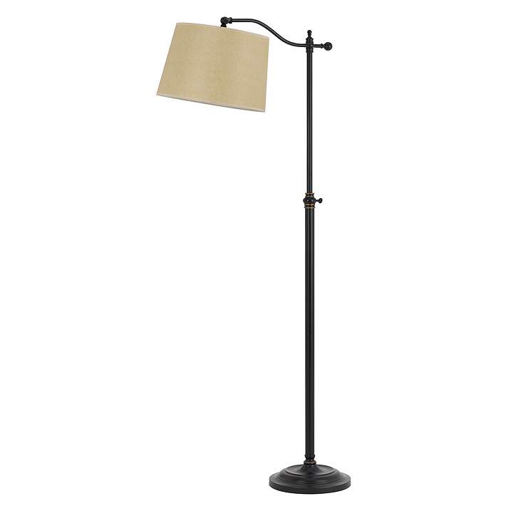 Dark Bronze Finish Adjustable, Bridge Arm Floor Lamp
