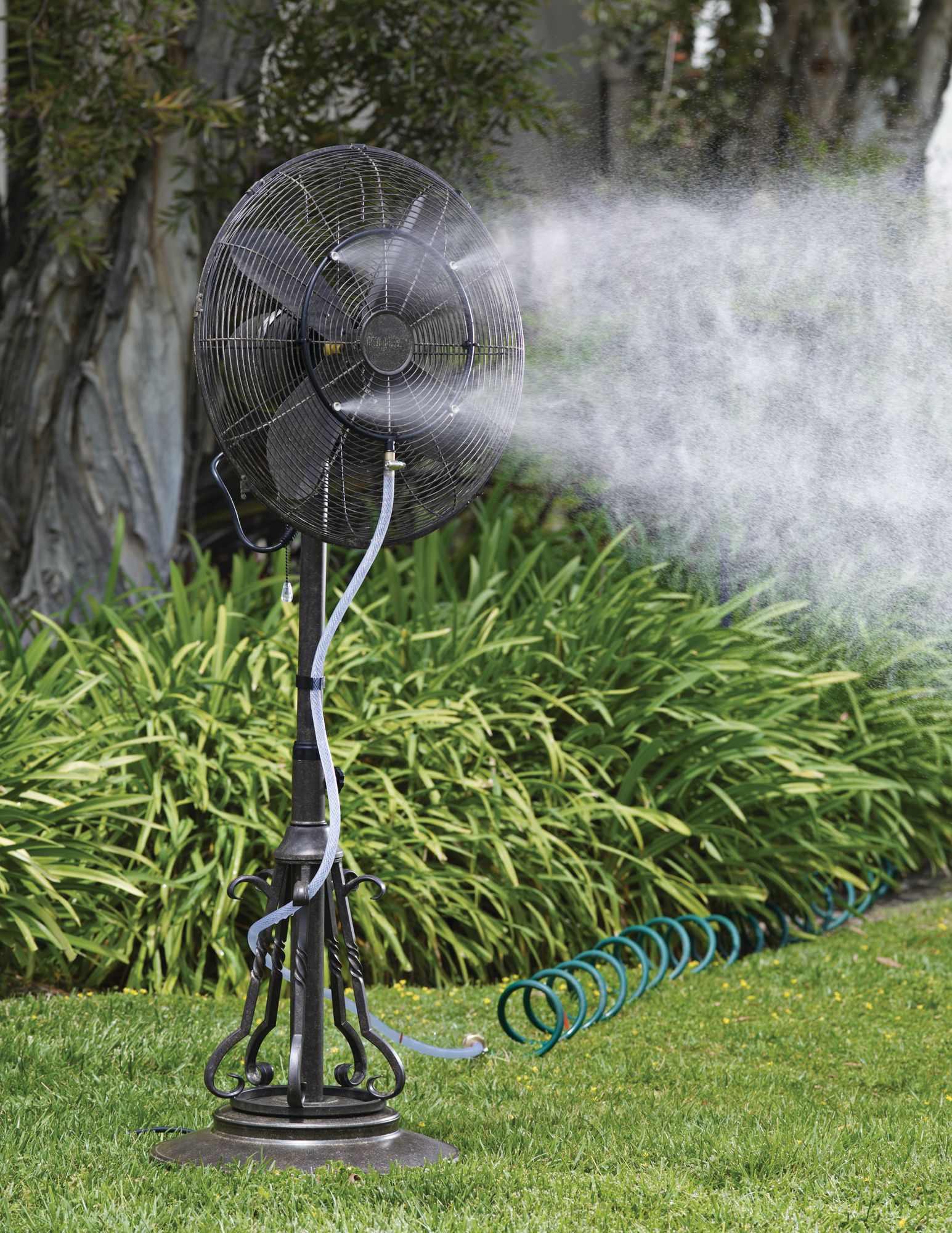 Outdoor Fan Misting Kit for Cooling and Refreshing Outdoors