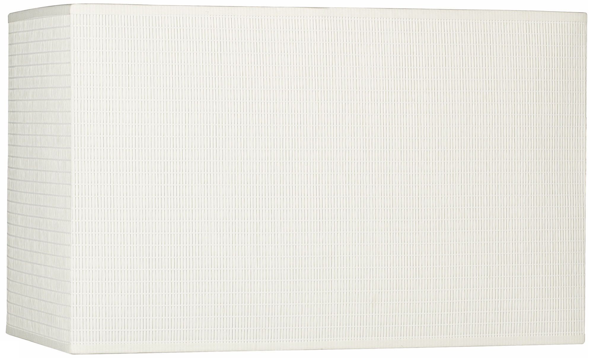 Off-White Rectangular Paper Shade 8/16x8/16x10 (Spider)