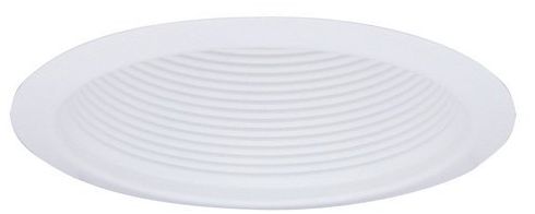 Elco 6" Line Voltage White Baffle Recessed Light Trim