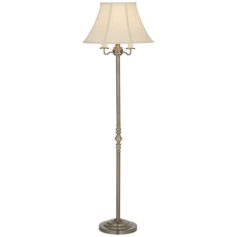 Montebello 4-Light Antique Brass Traditional Floor Lamp by Regency Hill
