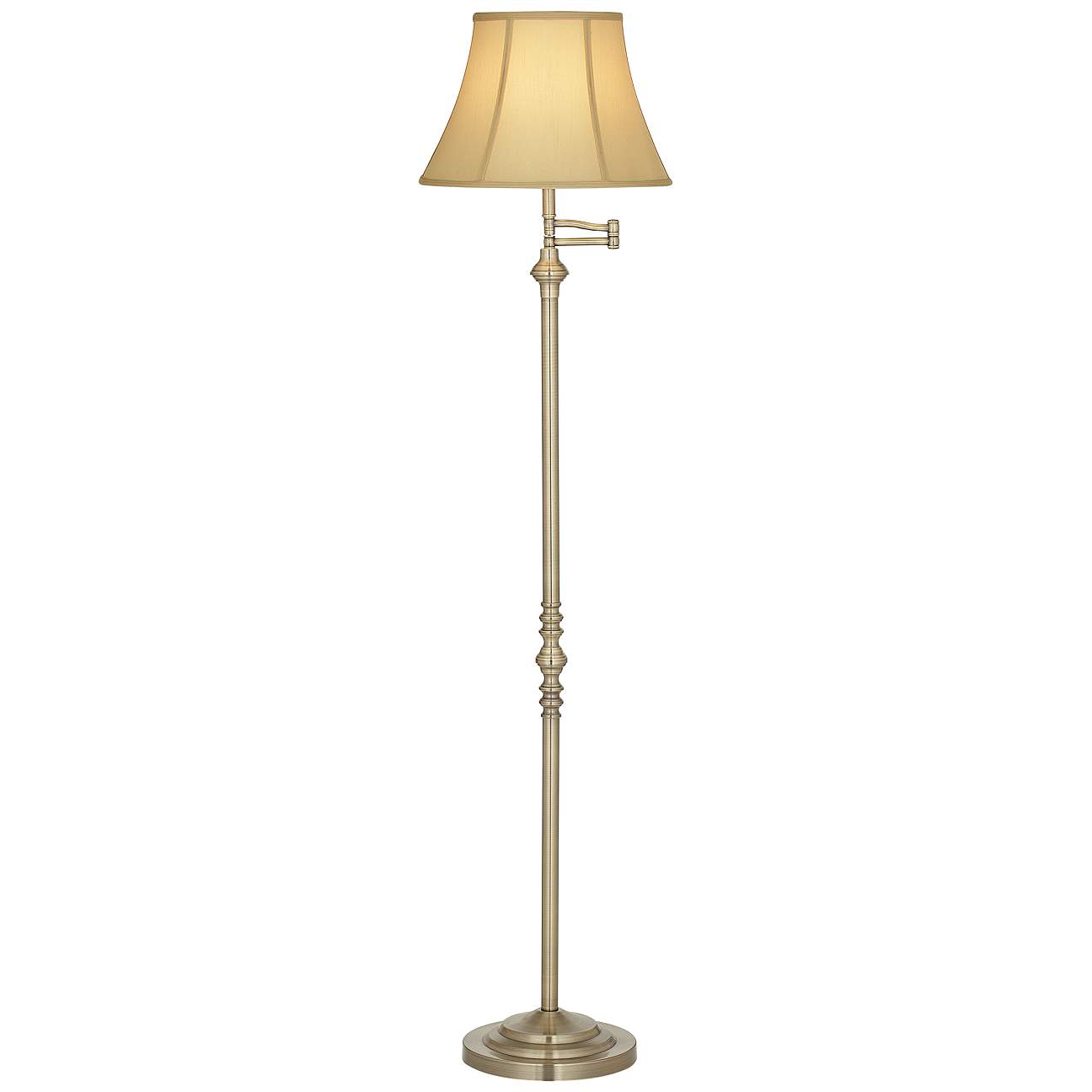 Montebello Collection Antique Brass Swing Arm Floor Lamp - #T8241 ...