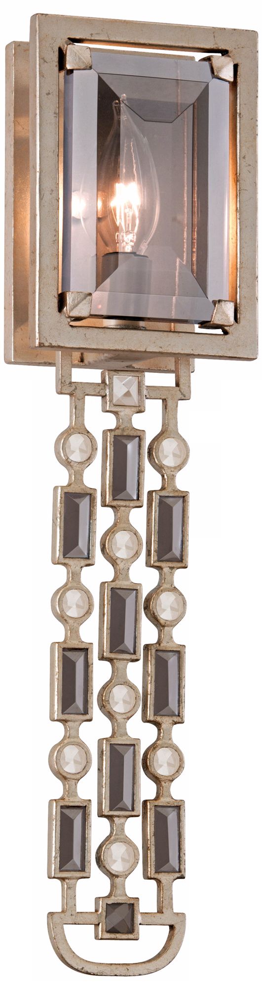 Corbett Paparazzi Silver Leaf 20" High Wall Sconce