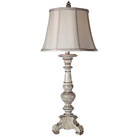 York Olde Town Antique White Traditional Table Lamp