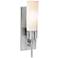 Iron 14 1/2" High Brushed Steel Wall Sconce