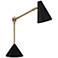 Jonathan Adler Black and Brass Antwerp Desk Lamp