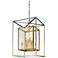 Morgan 8-Light 21" Wide Gold and Silver Leaf Pendant Light