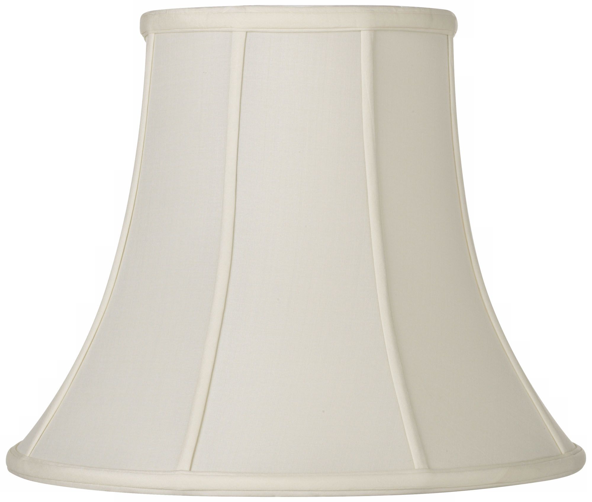 Oyster Silk Bell Lamp Shade 10x20x15 (Spider)