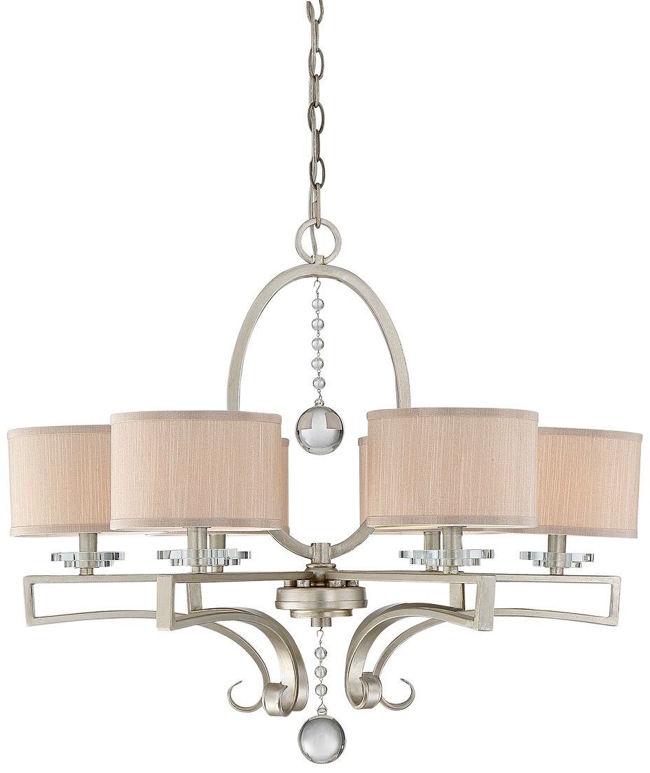 Savoy House Rosendal 30" Wide Linear Silver Chandelier
