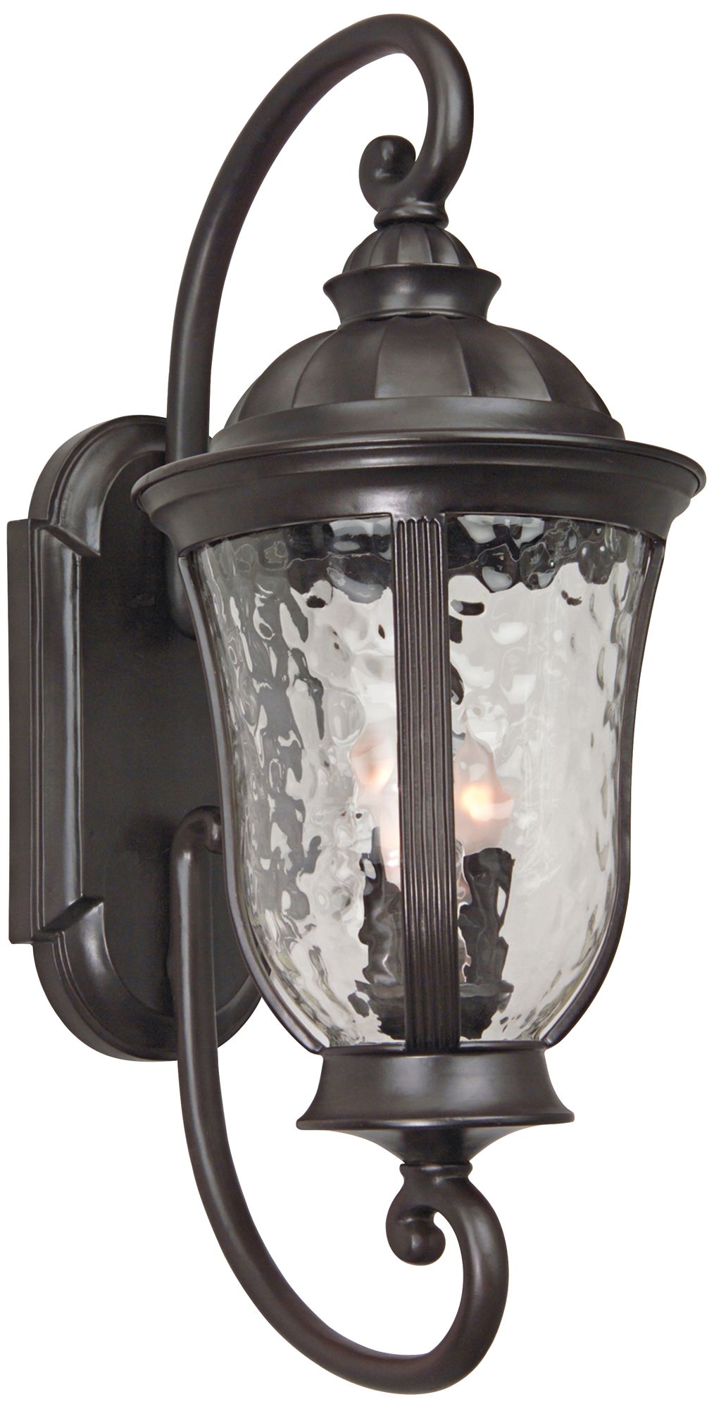 large bronze outdoor wall light