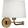 Robert Abbey Koleman Brass Plug-In Swing Arm Wall Lamp