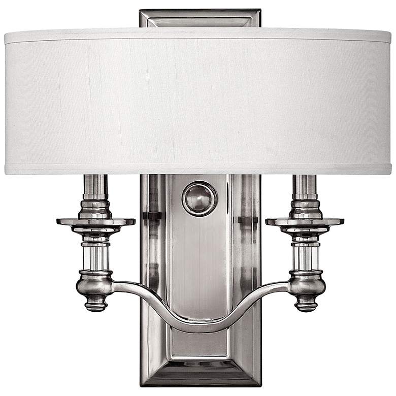 Image 2 Hinkley Sussex 14" High Brushed Nickel Wall Sconce