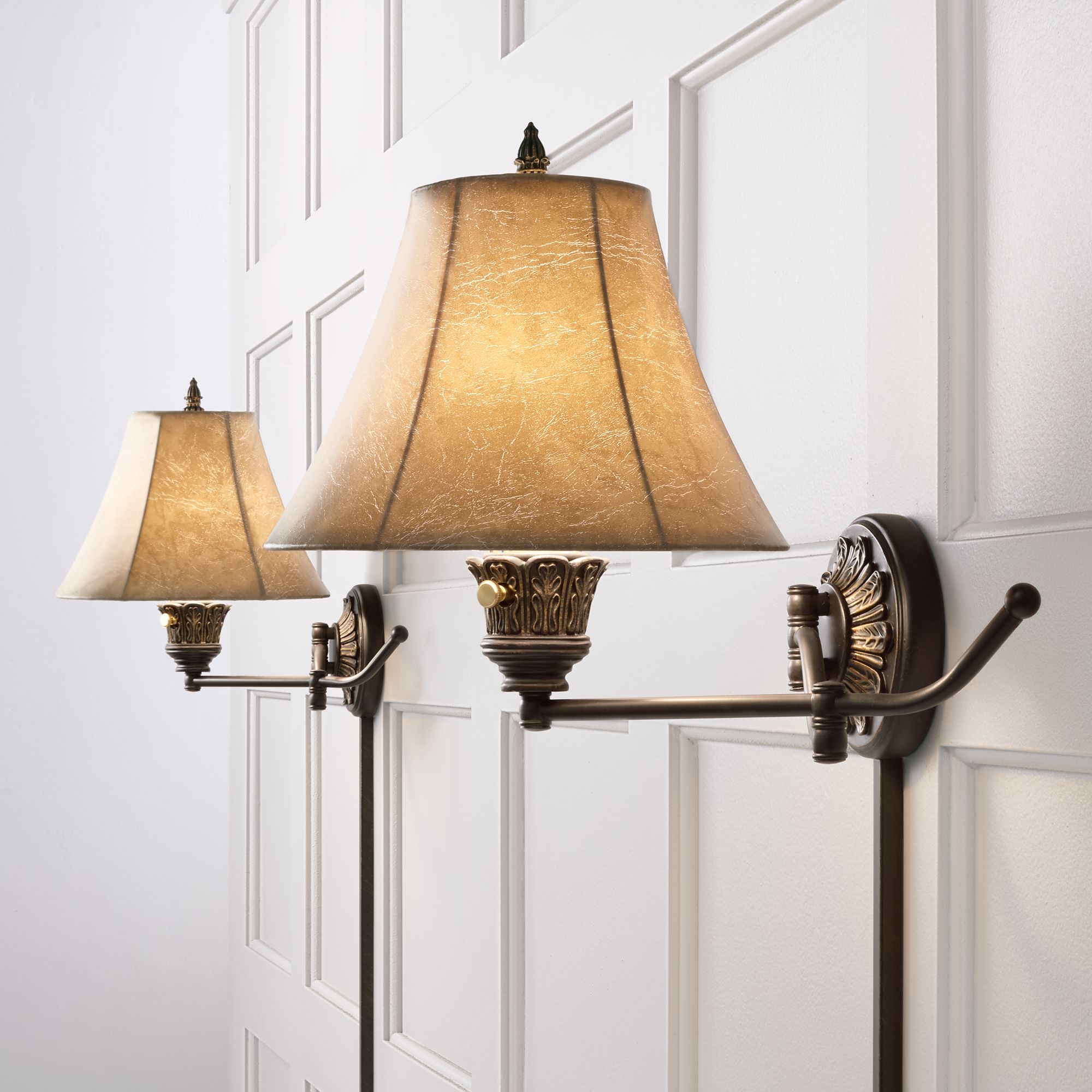 swing arm wall lights for bedroom