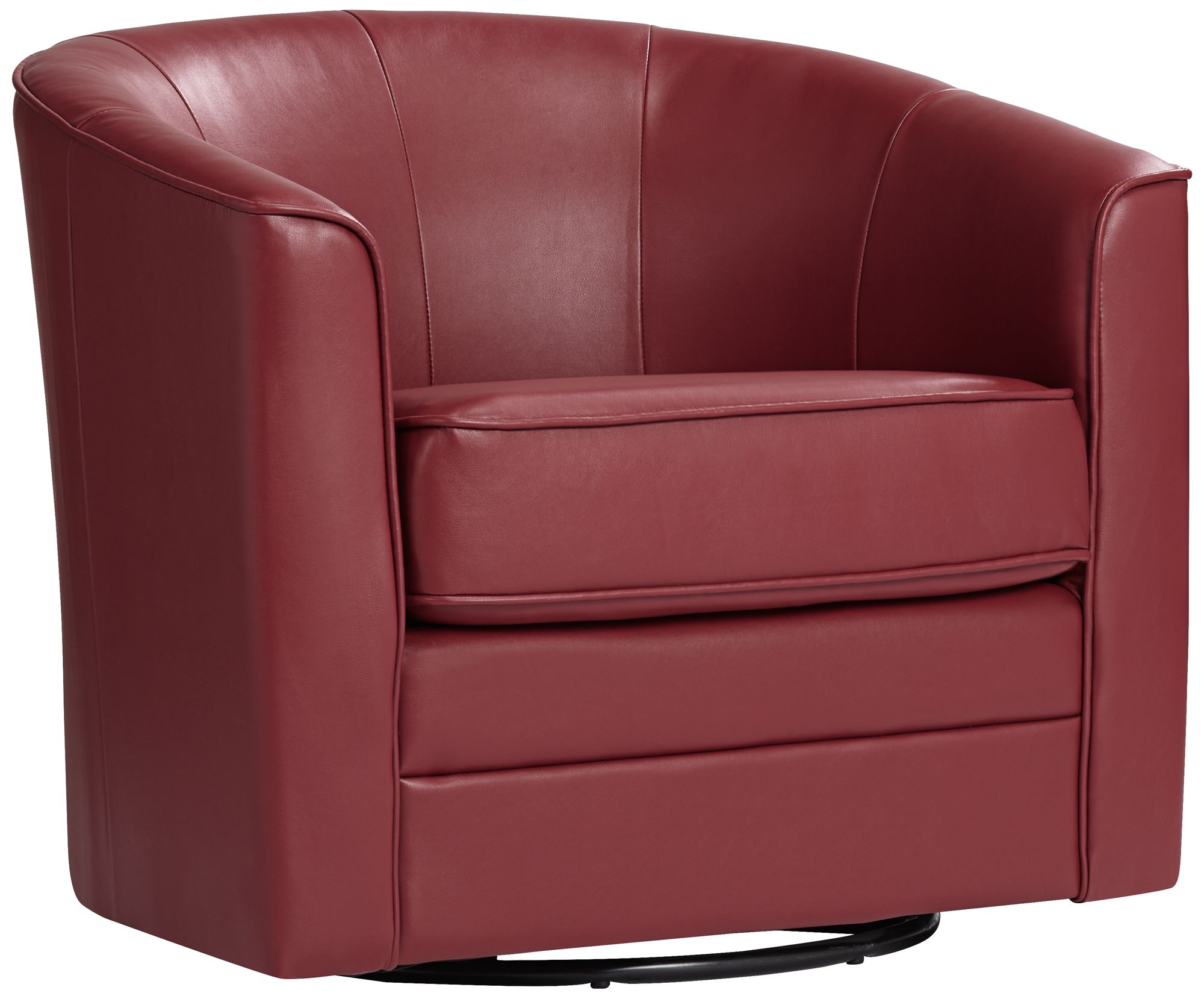 Leather Swivel Barrel Chair Odditieszone