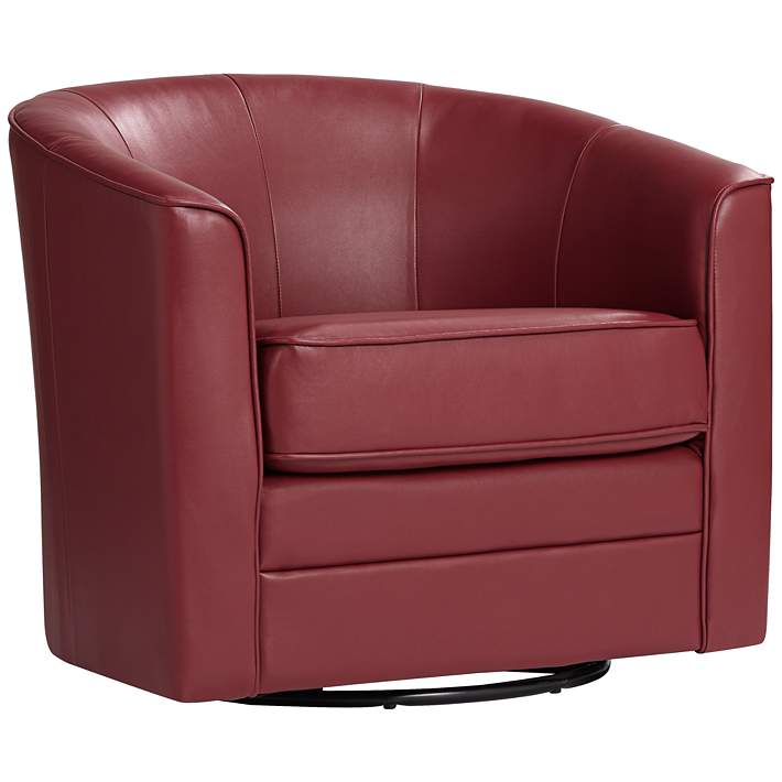 Keller Scarlet Red Bonded Leather, Bonded Leather Chairs