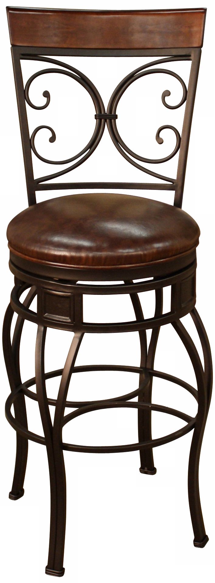 American Heritage Treviso Pepper 34" Swivel Bar Stool