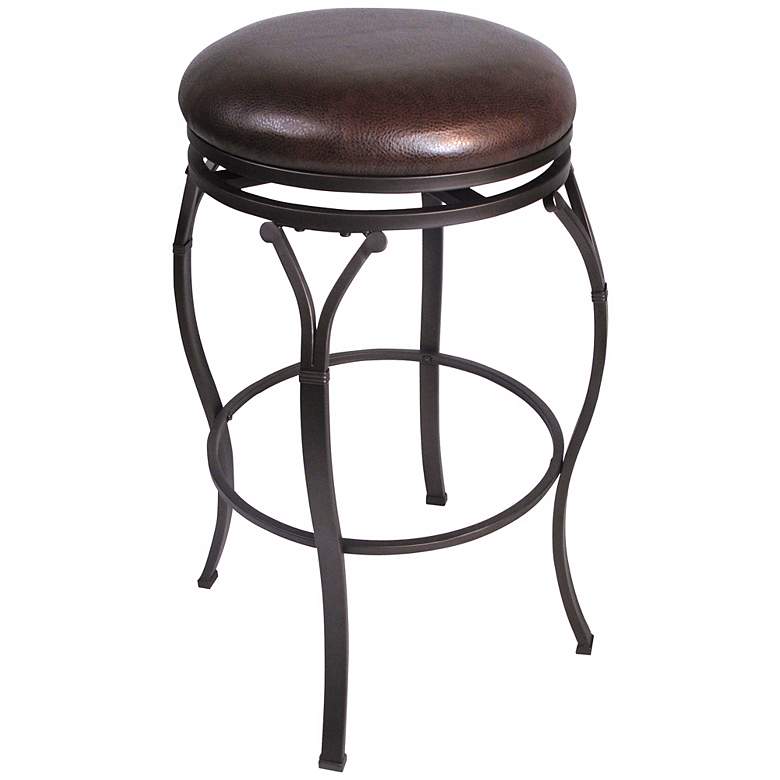 Hillsdale Lakeview Brown 24 1/2&quot; Swivel Counter Stool