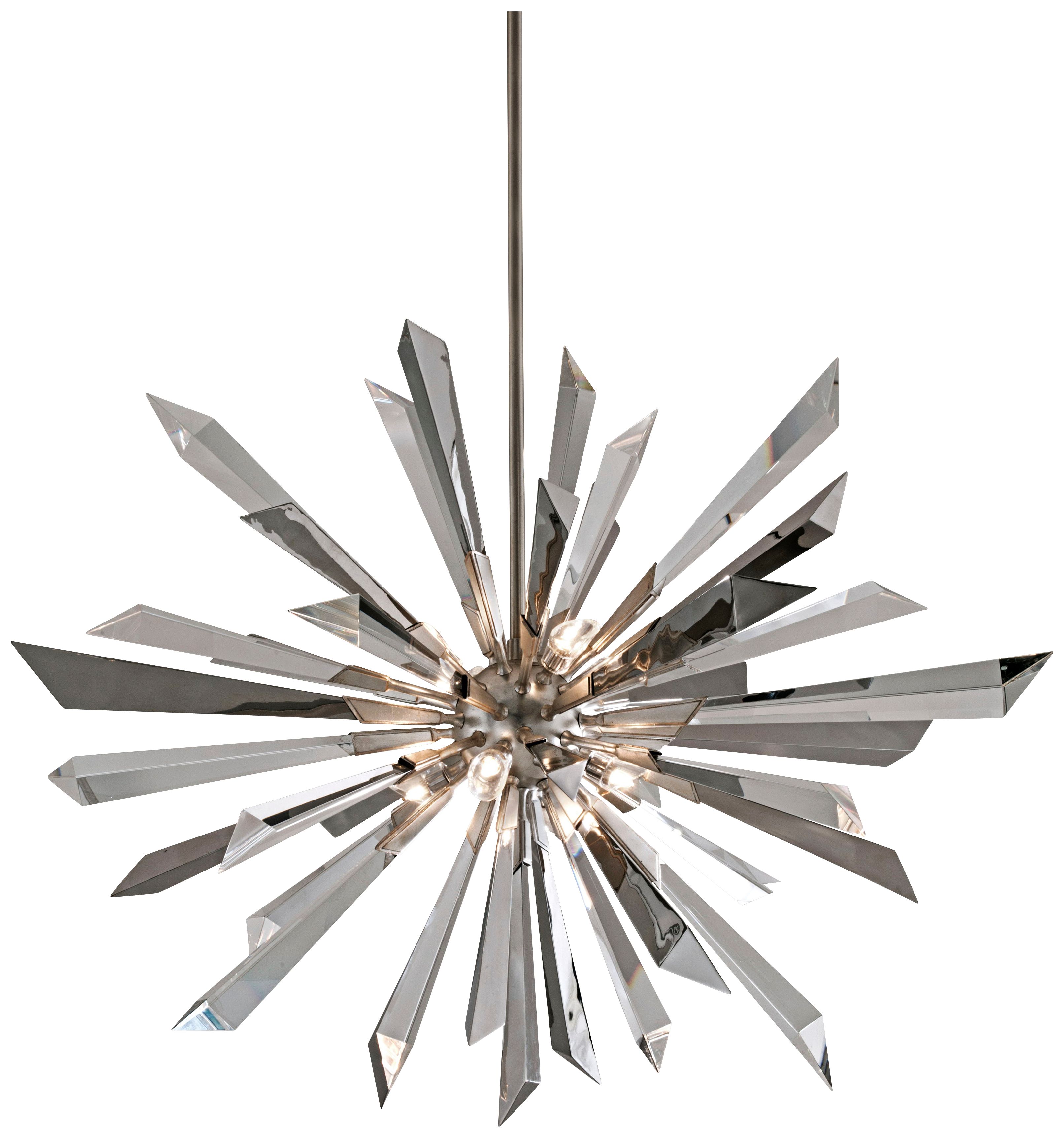 modern starburst chandelier