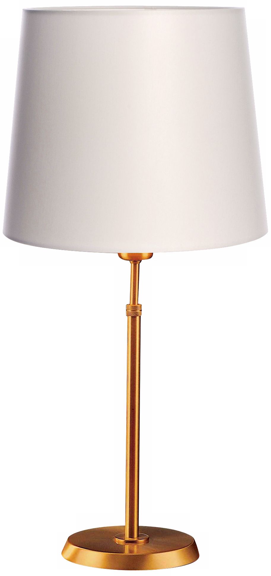 Holtkoetter Antique Brass Lamp with Satin White Shade