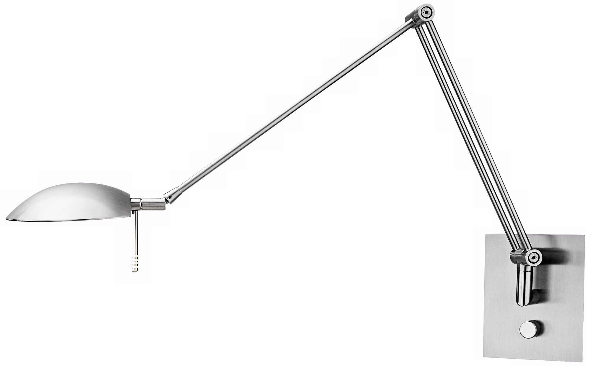 Holtkoetter Bernie Turbo Series Nickel Swing Arm Wall Lamp ...