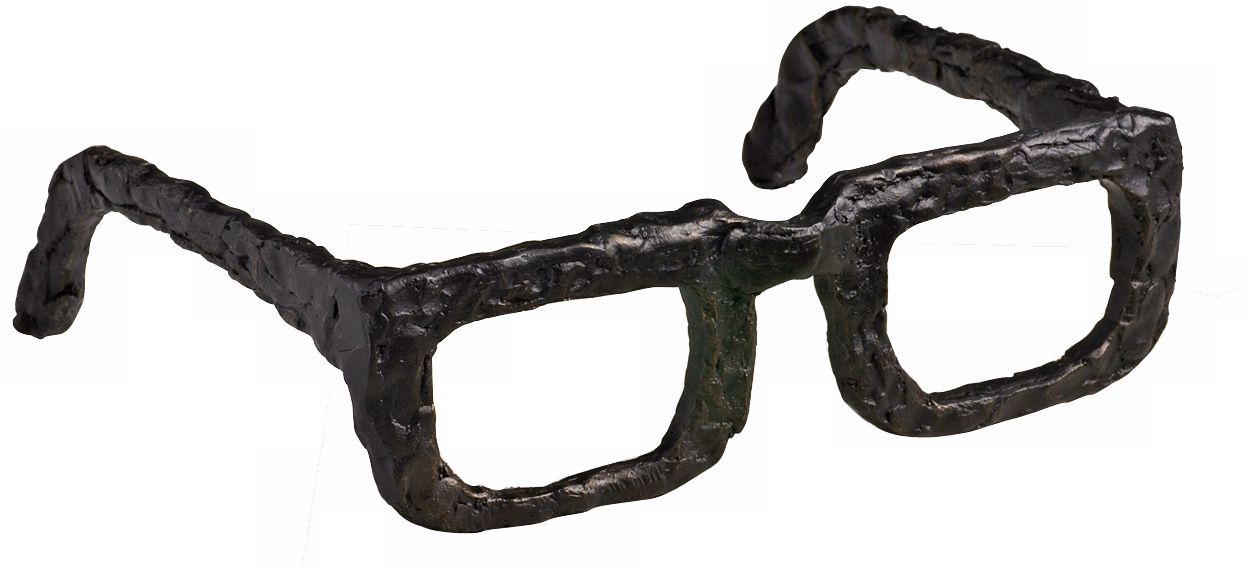 Sculptured Iron 7" Wide Spectacles