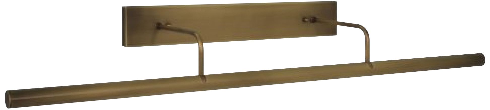 Slim-Line 36" Wide Antique Brass Direct Wire Picture Light