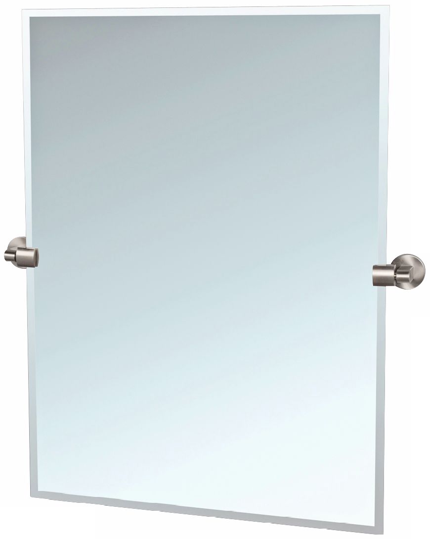 Gatco 31 1/2" High Satin Nickel Tilt Zone Wall Mirror U7437 Lamps Plus