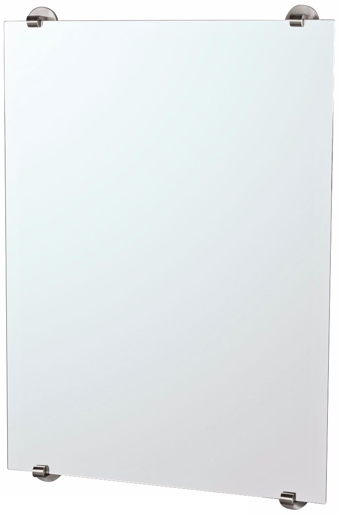Gatco Zone Minimalist Satin Nickel 22" x 32" Wall Mirror