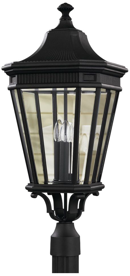 Feiss Cotswold Lane 27 1/2"H Black Outdoor Post Light
