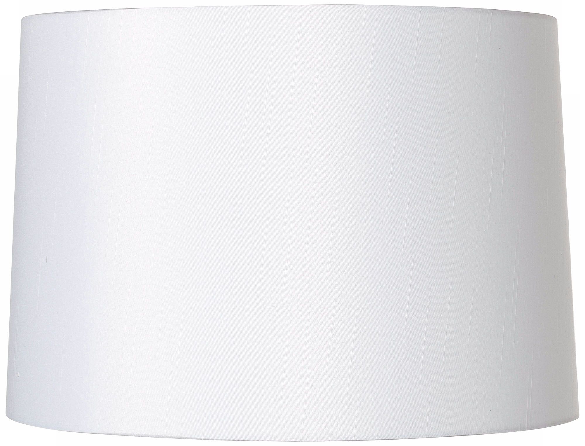 White Fabric Hardback Lamp Shade 15x16x11 (Spider)