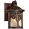 Bronze Mission Style Tree 9 1/2" High Outdoor Wall Light