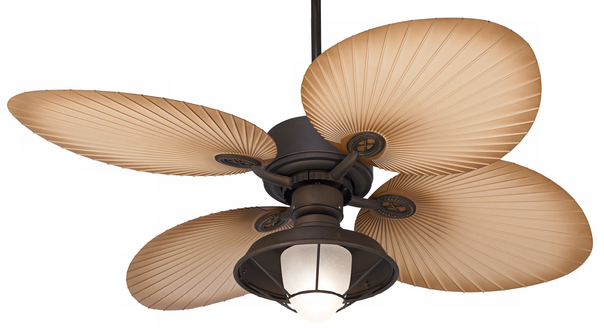 52" Casa Vieja Aerostat Wide Palm Bronze Outdoor Ceiling Fan - #V0201