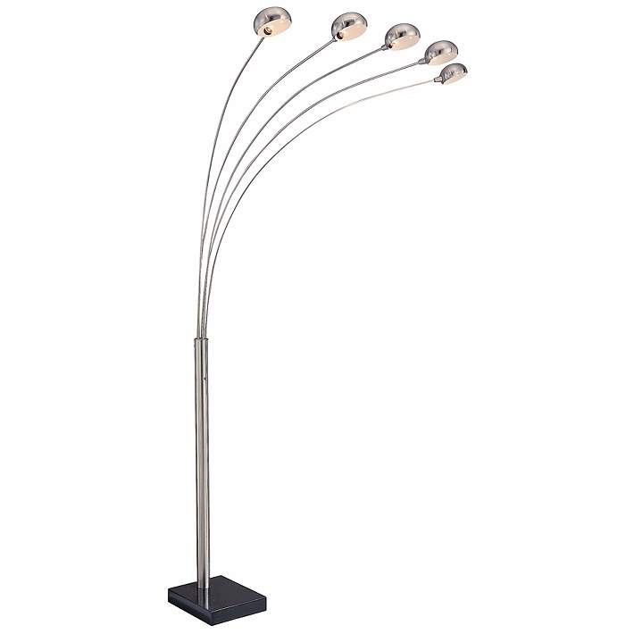 Lite Source Multi 5 Arm Polished, 5 Arm Arc Floor Lamp Replacement Shades