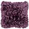 Surya 18" Square Purple Plum Ruffled Accent Pillow