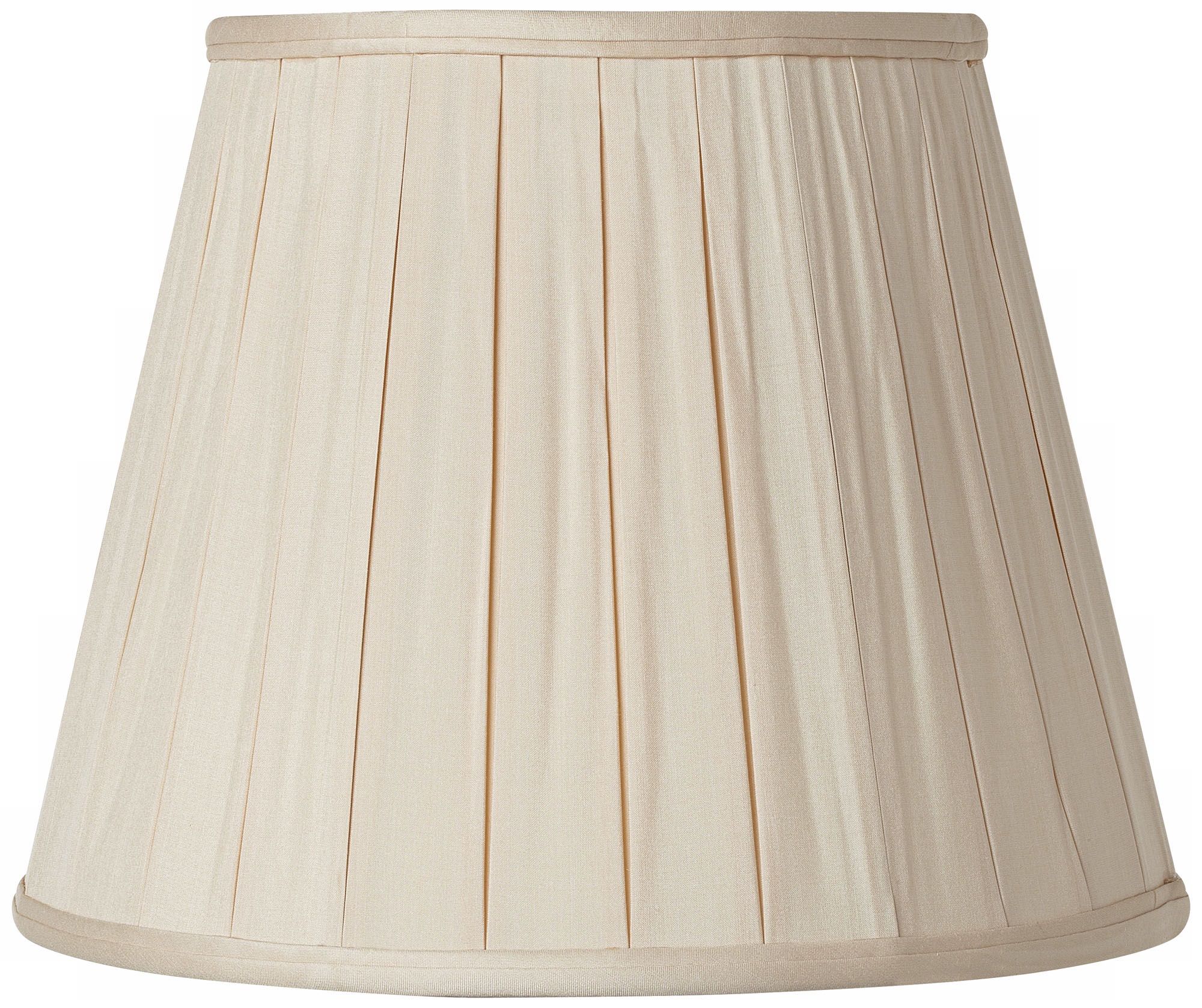 Pleated Sand Silk Empire Lamp Shade 6x10x8 (Spider)