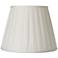 Pleated Oyster Silk Empire Lamp Shade 11x18x13.5 (Spider)