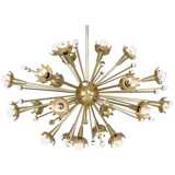 Jonathan Adler Sputnik 24-Light Antique Brass Chandelier