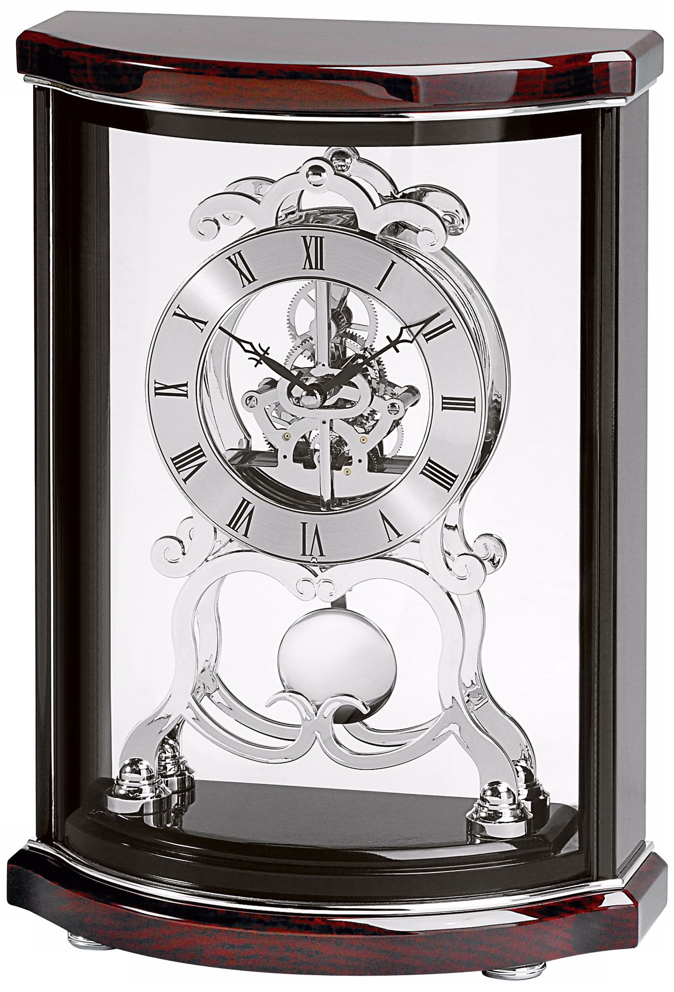 Wentworth Glossy 12" High Bulova Mantel Clock
