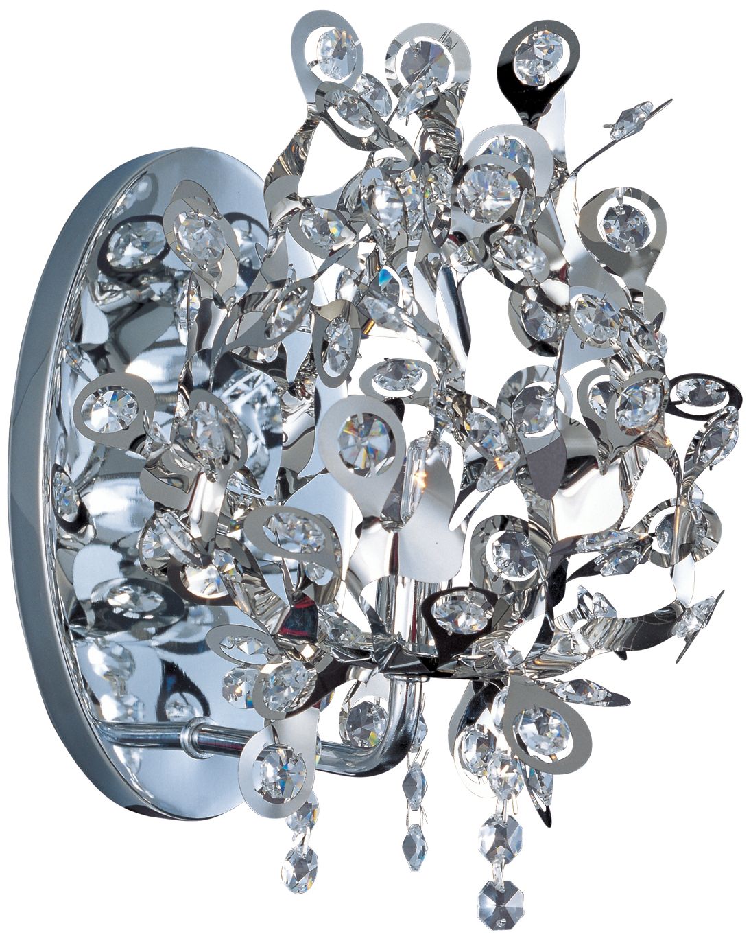 Maxim Comet Collection 10" High Chrome Wall Sconce