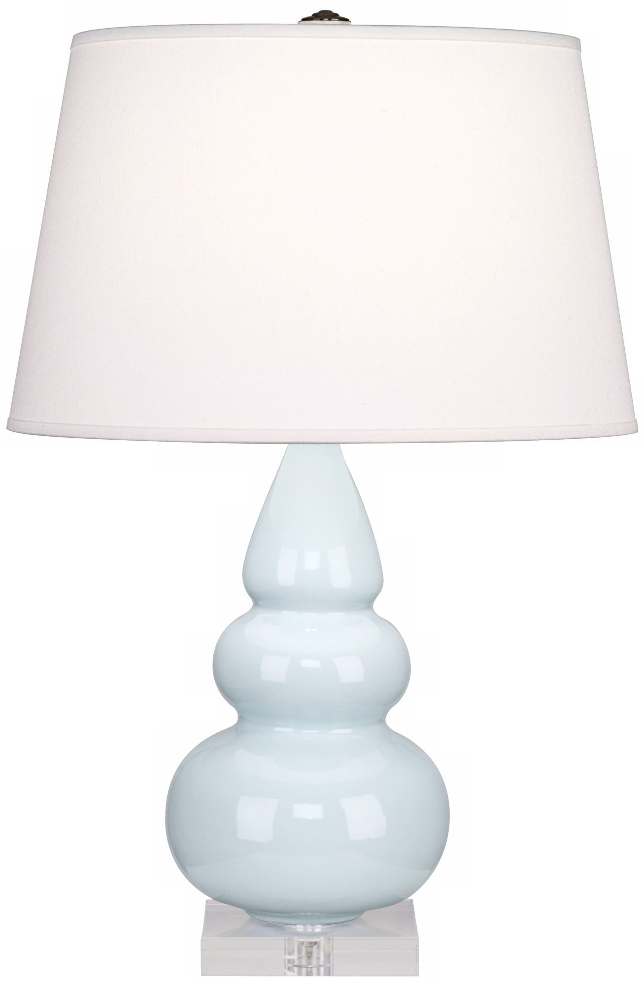 light blue table lamp