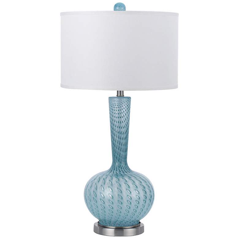 Image 1 Candice Olson Oasis Aqua Hand-Blown Glass Table Lamp