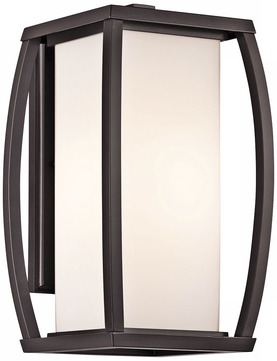 Kichler Bowen 15 3/4" High Bronze Outdoor Wall Light V9785 Lamps Plus